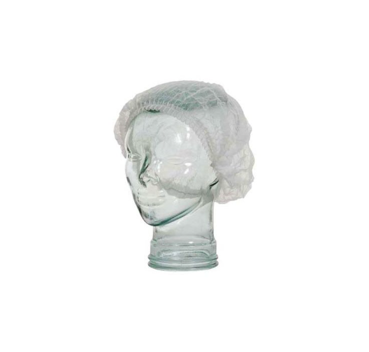 Disposable Crinkle Cap Hair Nets Moroccan Tan 100pcs