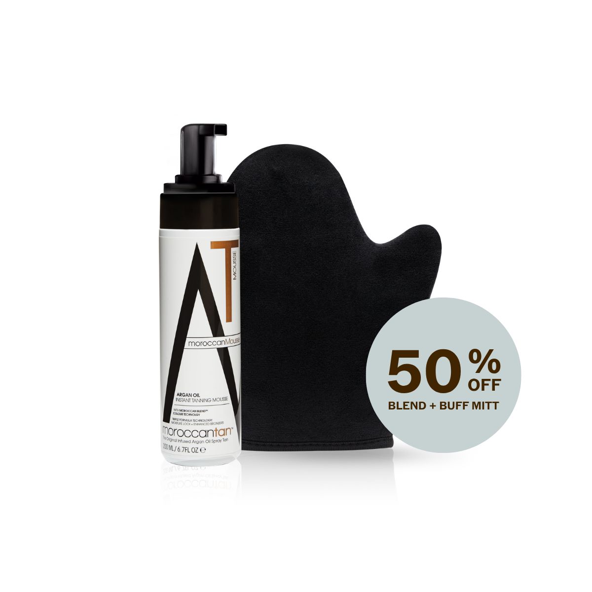 Instant Tanning Mousse 200ml + Blend & Buff Mitt Bundle